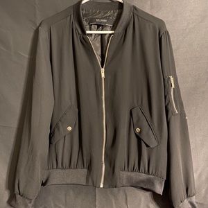 Zara Black Bomber Jacket